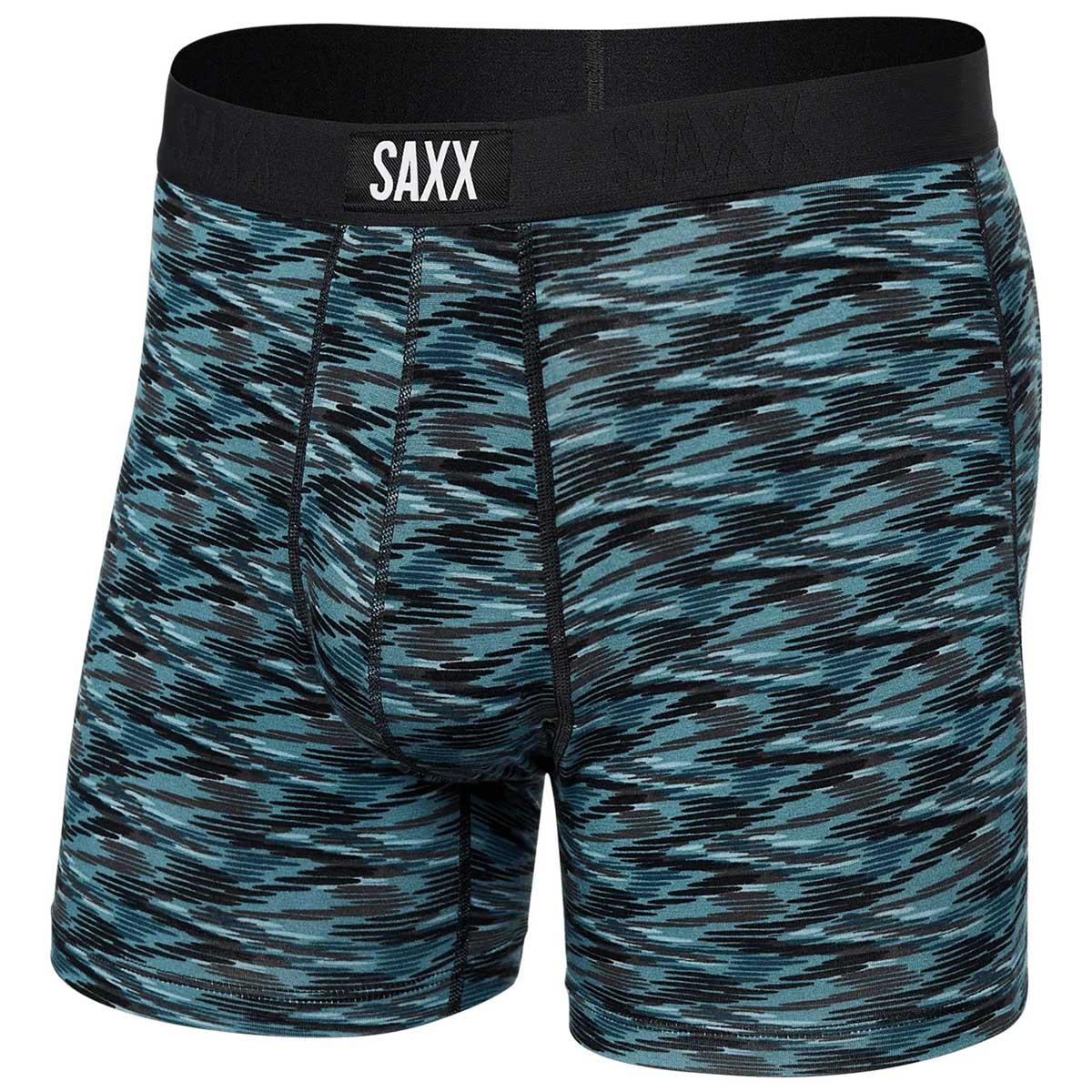Saxx Vibe Boxer Brief Men's in Action Spacedye WD Teal